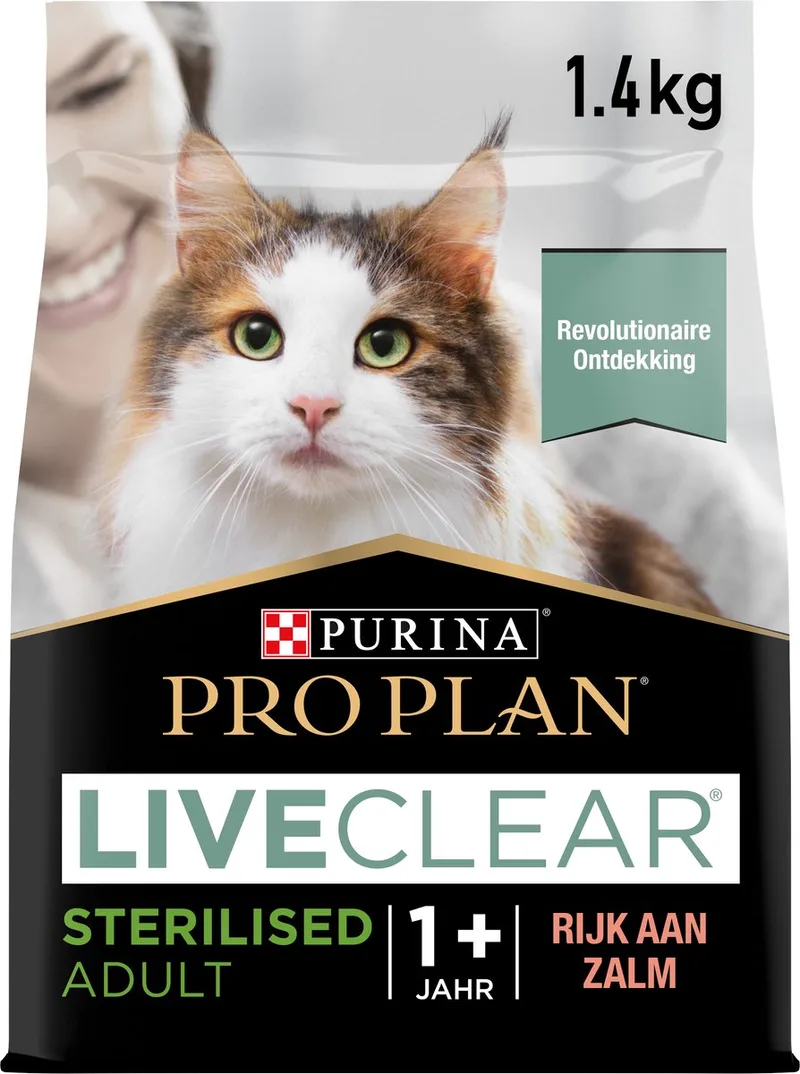 Adult LiveClear - Kattenvoer Droogvoer - Zalm - 1.4 kg by Purina Pro Plan – product photo