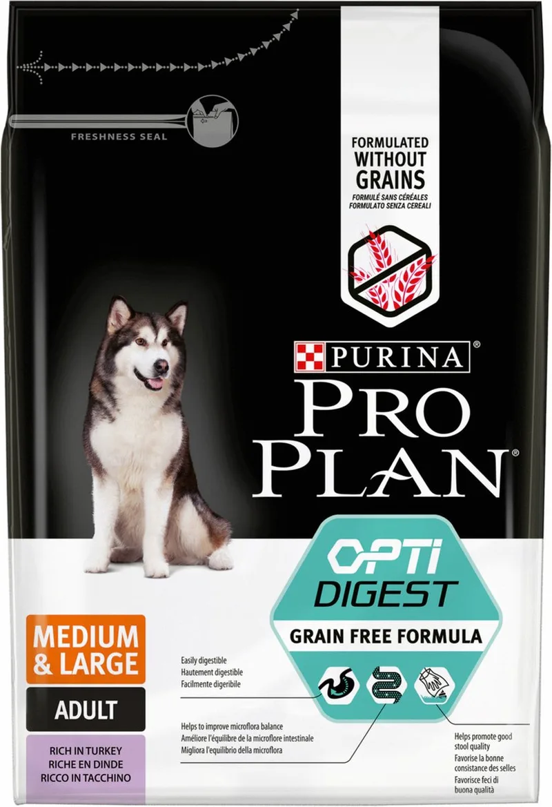 Adult Medium & Large Graanvrij Honden Droogvoer - Kalkoen - 2,5 kg by Purina Pro Plan – product photo