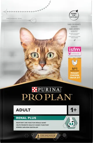 Adult Renal Plus - Katten Droogvoer - Kip - 3 kg fra Purina Pro Plan – produktbillede 1 af 6