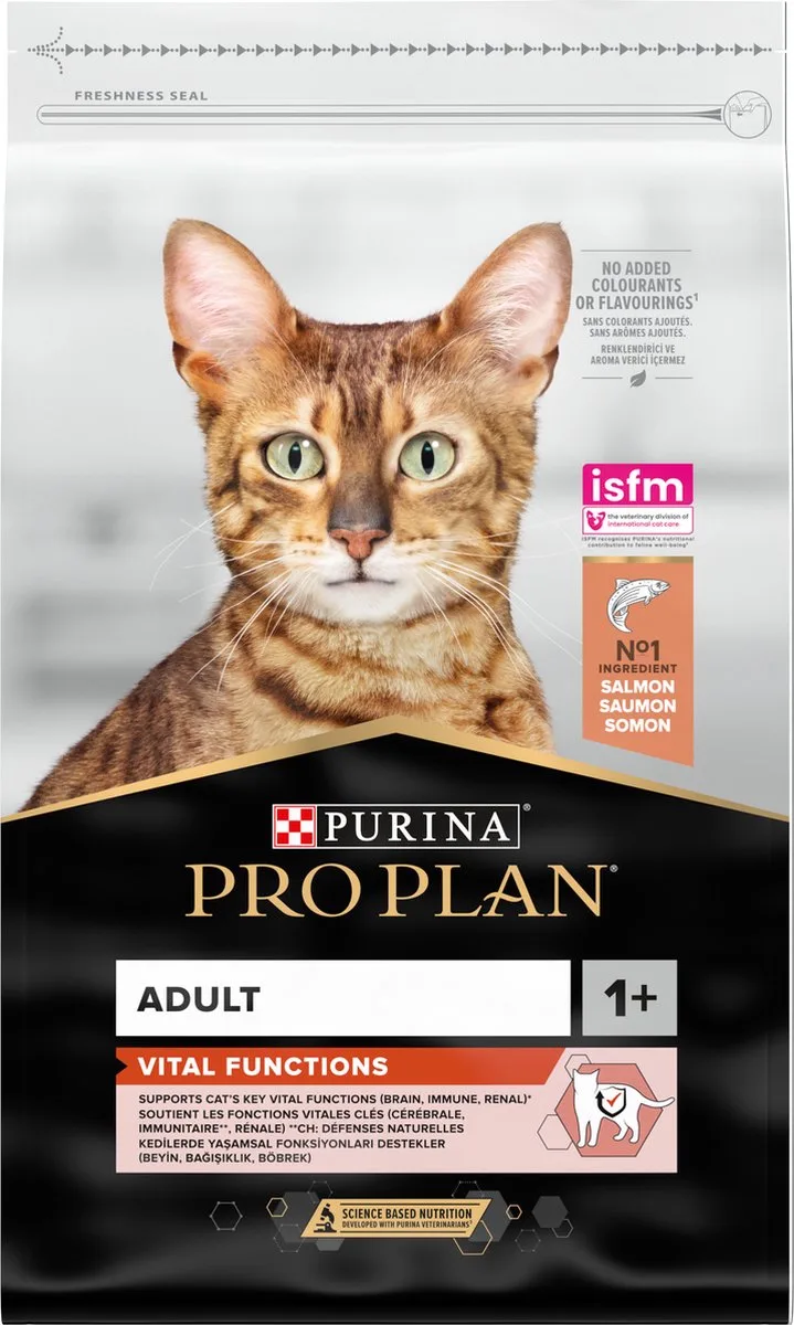 Adult Vital Functions - Katten Droogvoer - Zalm - 10 kg by Purina Pro Plan – product photo