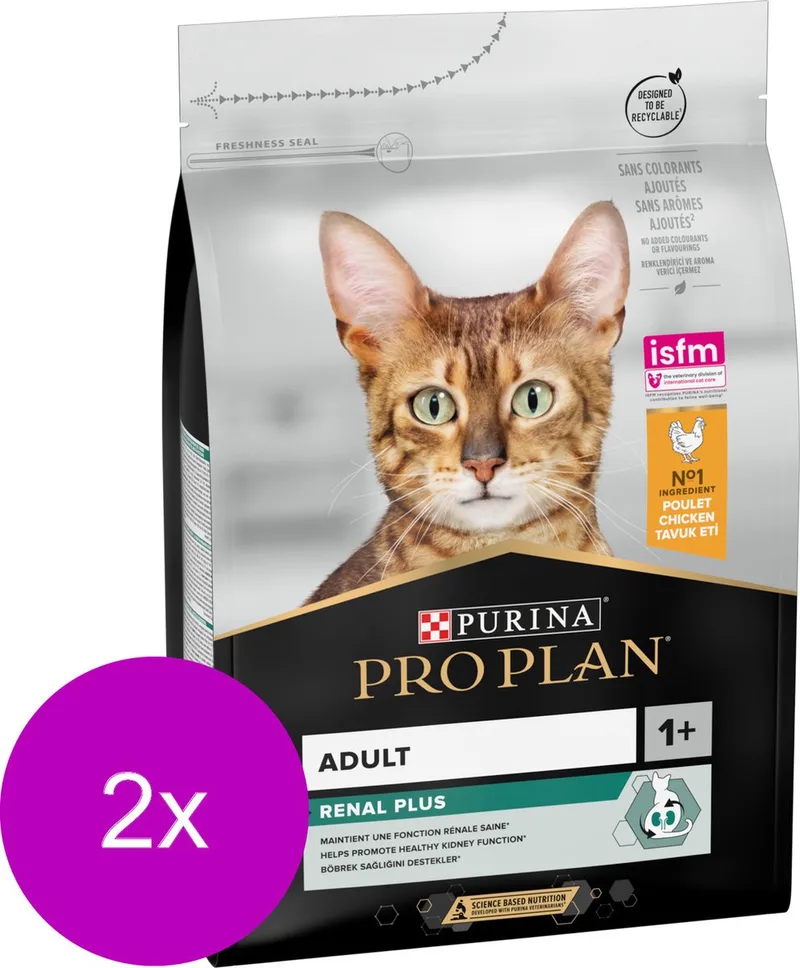 Cat Original Adult Kip - Kattenvoer - 2 x 3 kg fra Purina Pro Plan – produktbillede