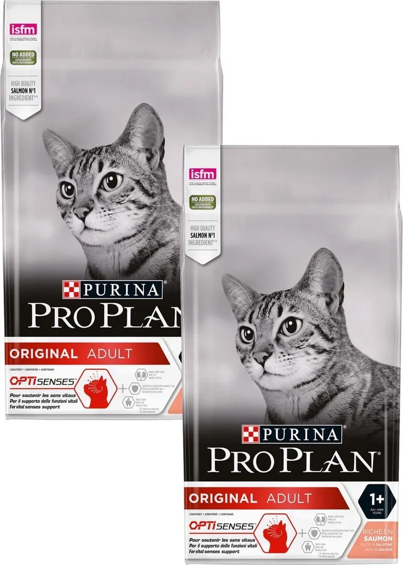 Cat Original Adult Zalm - Kattenvoer - 2 x 1.5 kg von Purina Pro Plan – Produktfoto