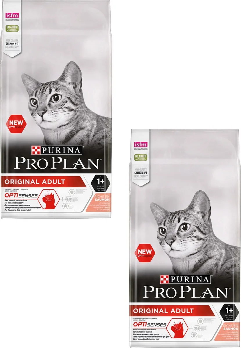Cat Original Adult Zalm - Kattenvoer - 2 x 10 kg by Purina Pro Plan – product photo