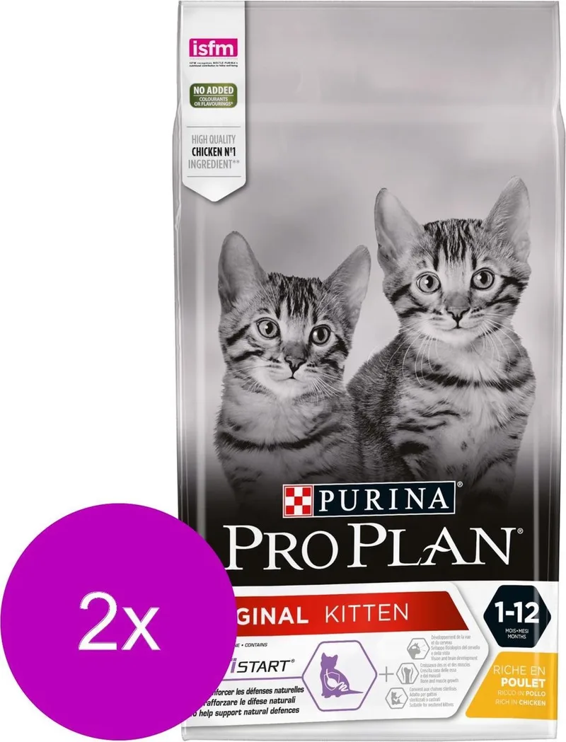 Cat Original Kitten - Kattenvoer - 2 x Kip 1.5 kg by Purina Pro Plan – product photo
