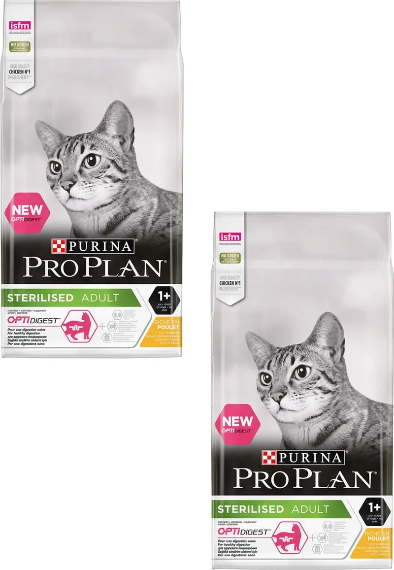Cat Sterilised Kip - Kattenvoer - 2 x 10 kg von Purina Pro Plan – Produktfoto
