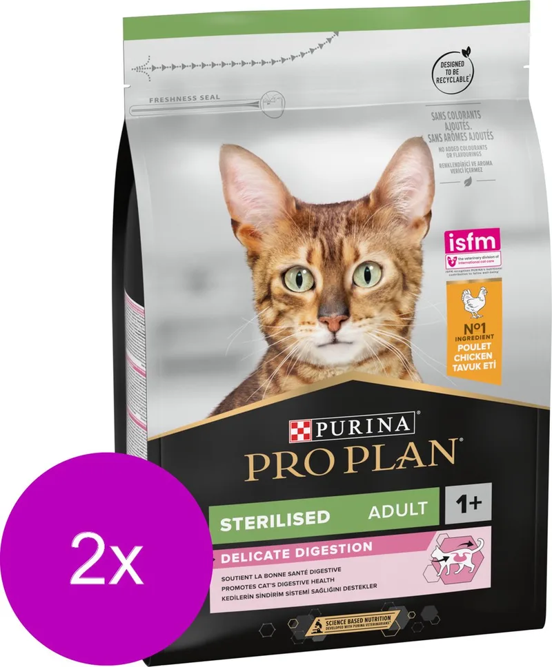 Cat Sterilised Kip - Kattenvoer - 2 x 3 kg by Purina Pro Plan – product photo