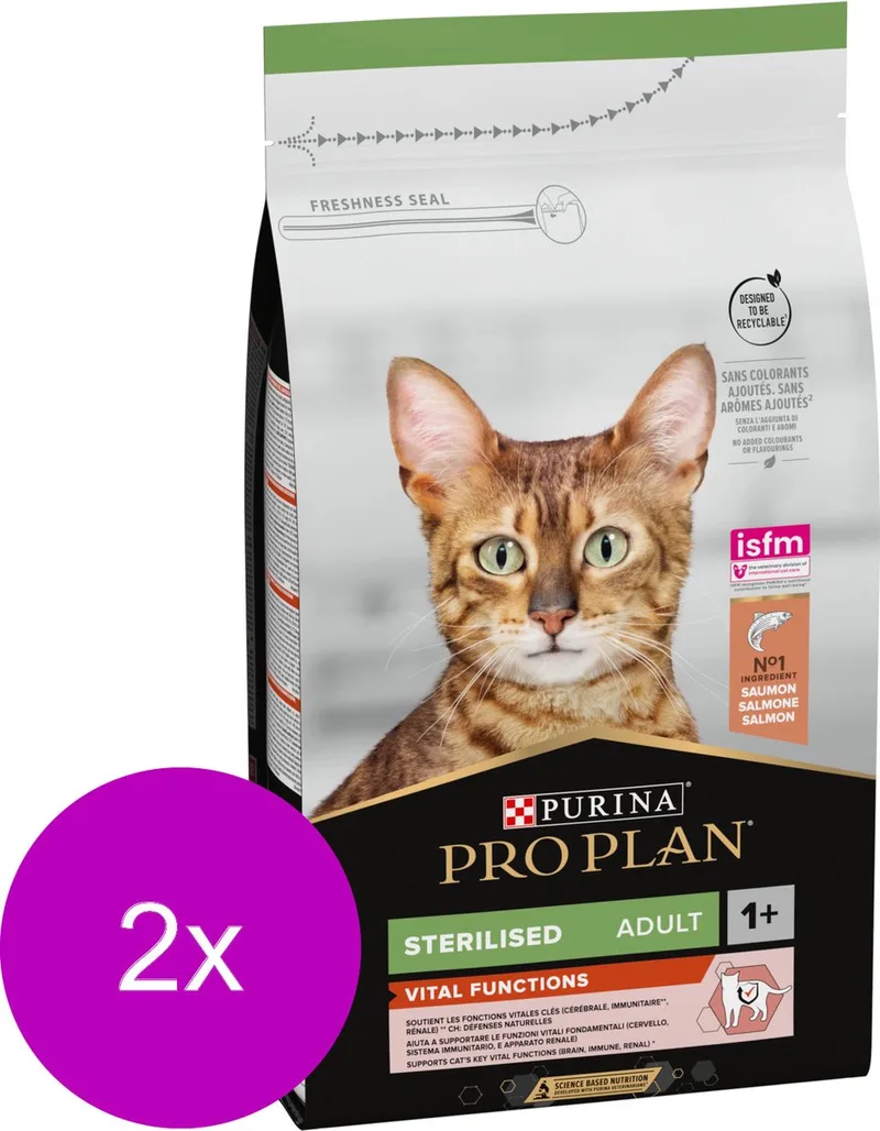 Cat Sterilised Sensitive Zalm - Kattenvoer - 2 x 1.5 kg by Purina Pro Plan – product photo
