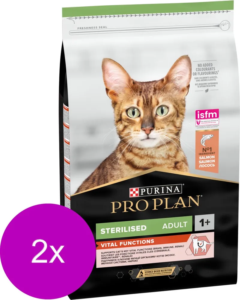 Cat Sterilised Sensitive Zalm - Kattenvoer - 2 x 10 kg von Purina Pro Plan – Produktfoto