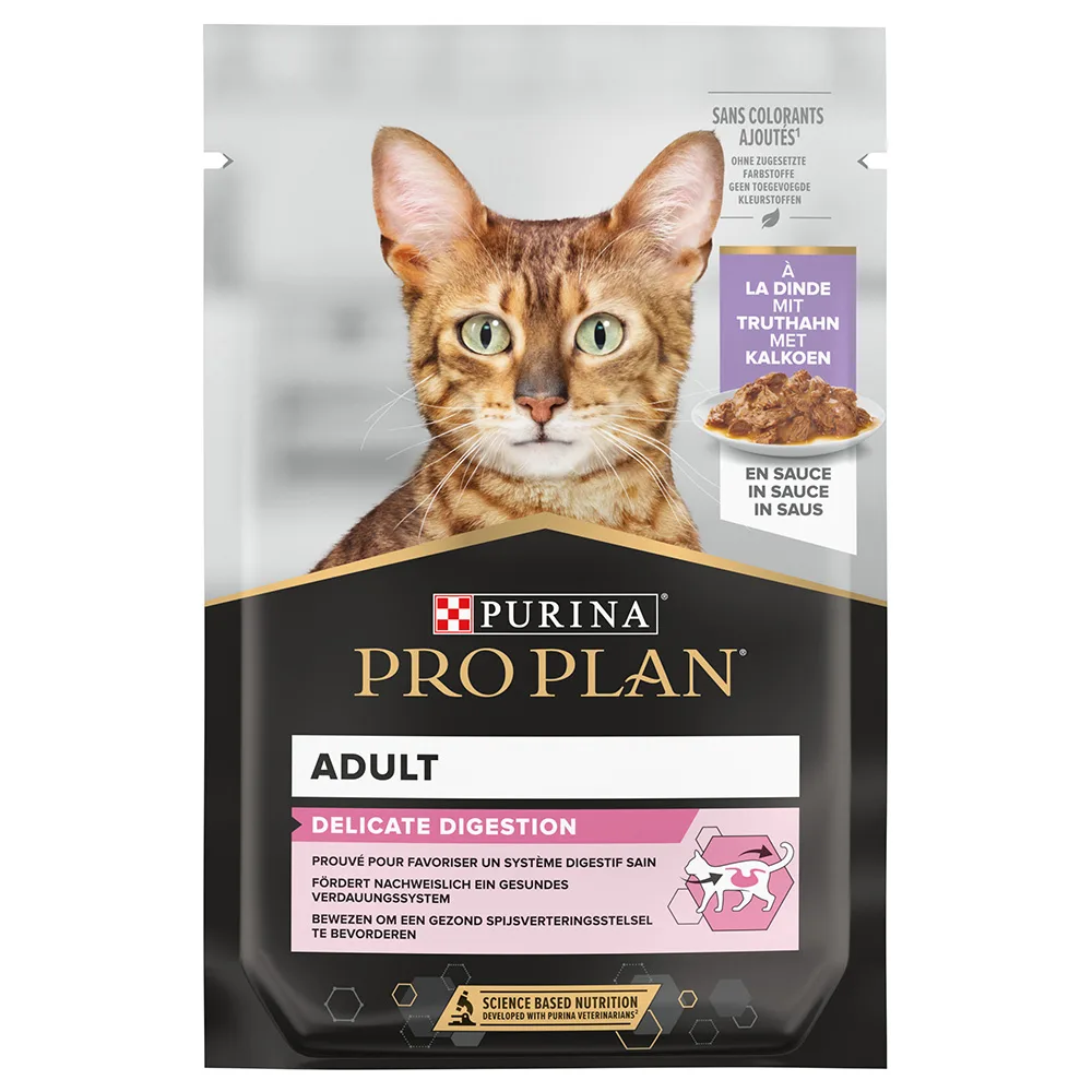 Delicate Digestion Kattenvoer - Delicate Kalkoen (6 x 85 g) van Purina Pro Plan – productfoto