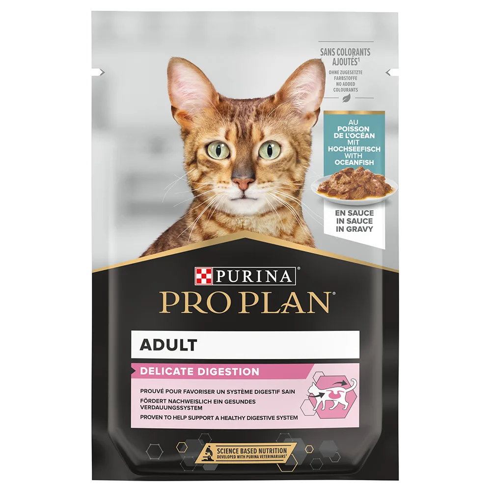 Delicate Digestion Kattenvoer - Delicate Oceaanvis (6 x 85 g) van Purina Pro Plan – productfoto