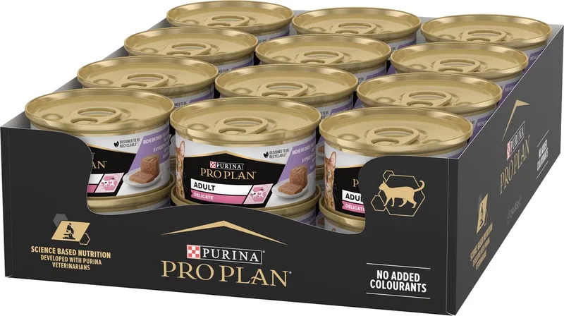 Delicate Mousse - Kattenvoer Natvoer - Kalkoen - 24 x 85 g von Purina Pro Plan – Produktfoto