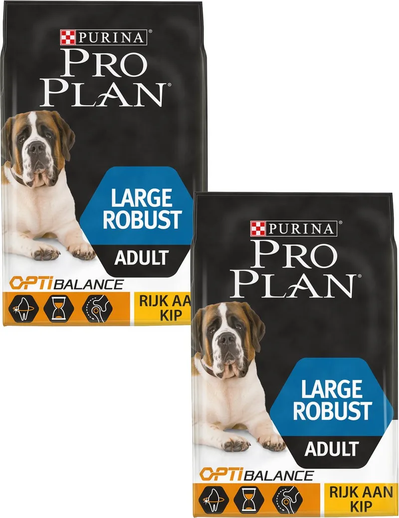 Dog Adult Large Breed Robust Kip - Hondenvoer - 2 x 14 kg de Purina Pro Plan – photo produit