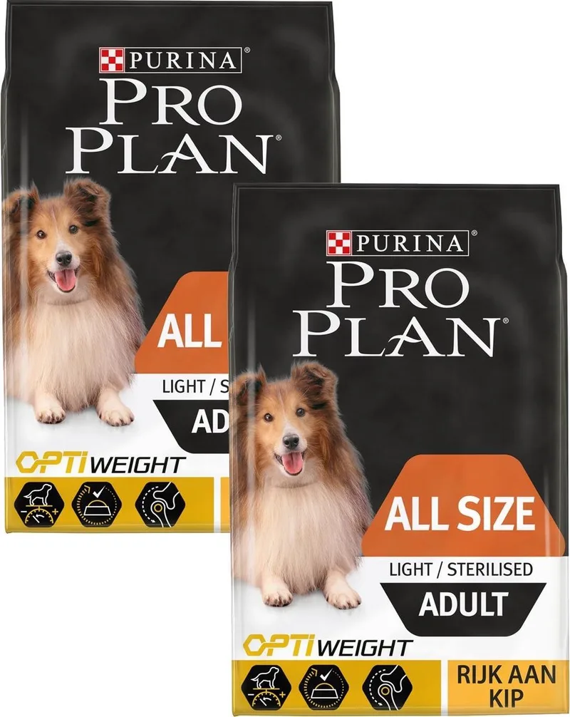 Dog Adult Light Kip - Hondenvoer - 2 x 3 kg by Purina Pro Plan – product photo
