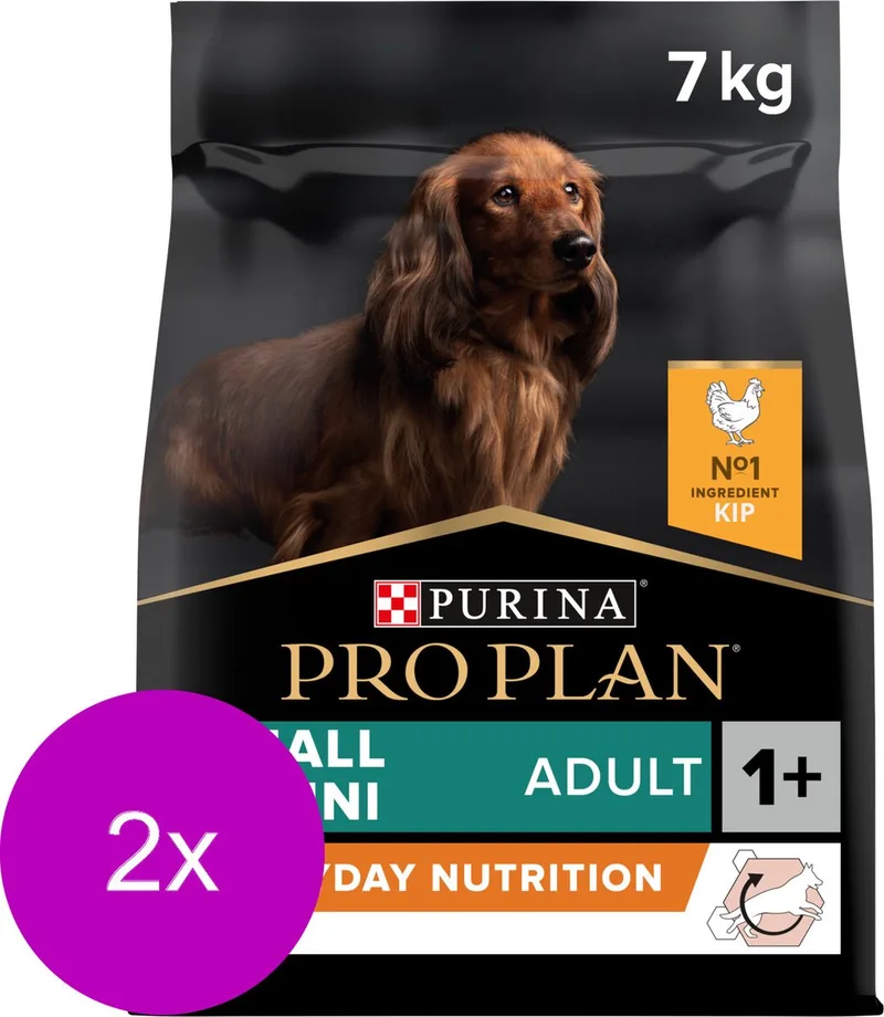 Dog Adult Small & Mini Breed Kip - Hondenvoer - 2 x 7 kg by Purina Pro Plan – product photo