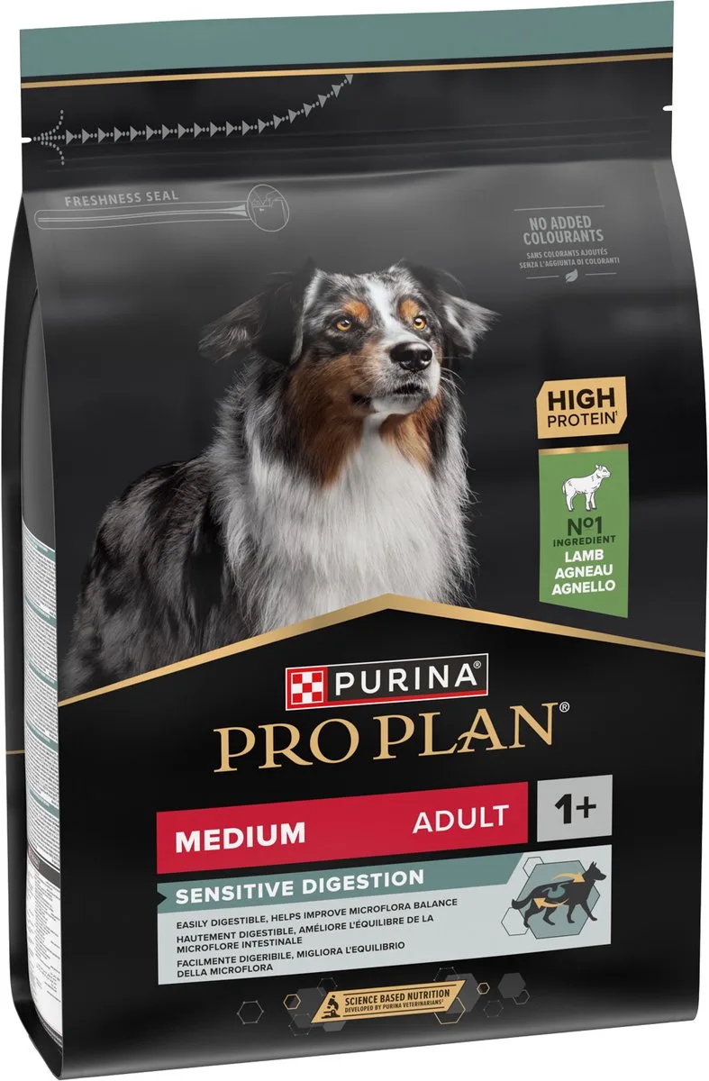 Dog - Medium Adult - Sensitive Digestion - Lam - 2 x 3 kg van Purina Pro Plan – productfoto
