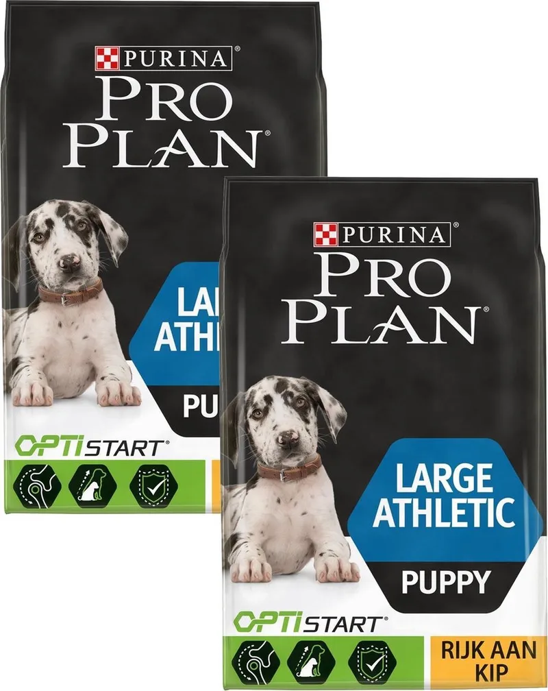 Dog Puppy Large Breed Athletic Kip - Hondenvoer - 2 x 3 kg de Purina Pro Plan – photo produit