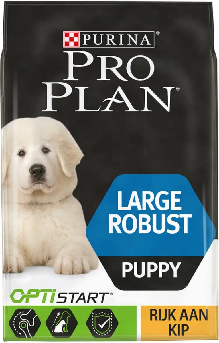 Dog Puppy Large Breed Robust Kip - Hondenvoer - 4 x 3 kg de Purina Pro Plan – photo produit