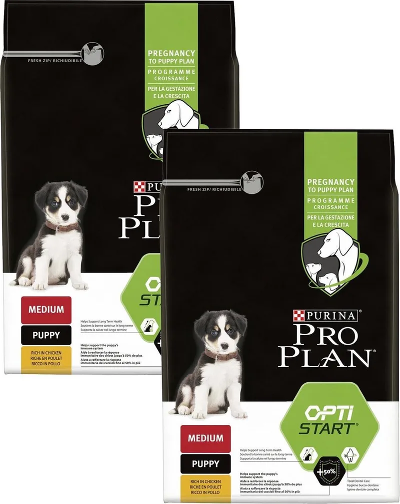 Dog Puppy Medium Breed Kip - Hondenvoer - 2 x 3 kg by Purina Pro Plan – product photo