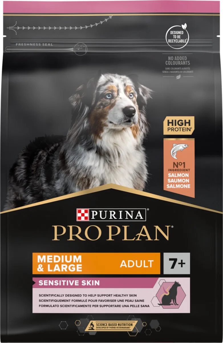 Dog Puppy Small & Mini Breed Sensitive Skin - Hondenvoer - 4 x Zalm 3 kg by Purina Pro Plan – product photo