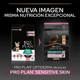 Dog Puppy Small & Mini Breed Sensitive Skin - Hondenvoer - Zalm 3 kg de Purina Pro Plan – photo produit 2 sur 6