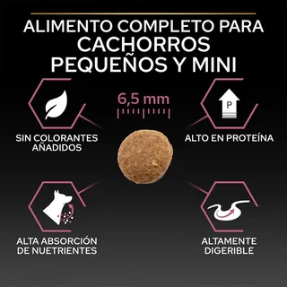 Dog Puppy Small & Mini Breed Sensitive Skin - Hondenvoer - Zalm 3 kg de Purina Pro Plan – photo produit 6 sur 6