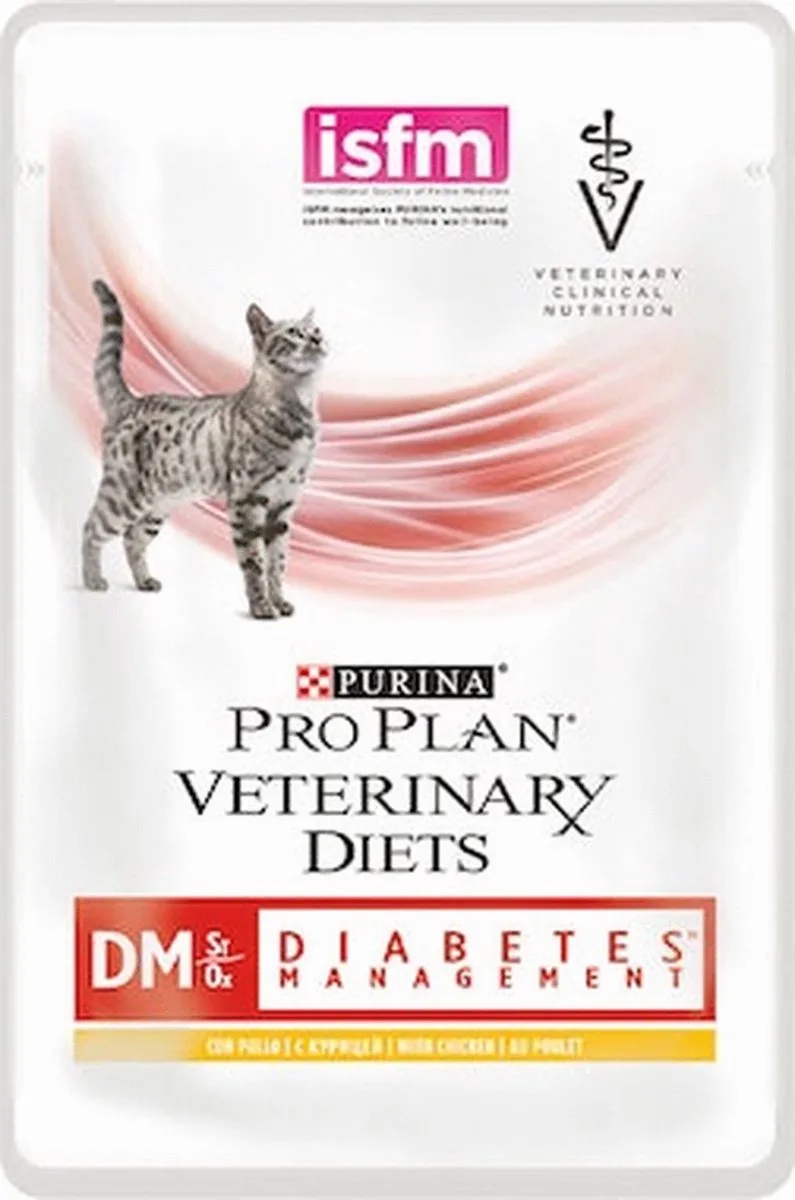 Feline Dm Diabetes - Kattenvoer - Kip 10x85 g von Purina Pro Plan – Produktfoto