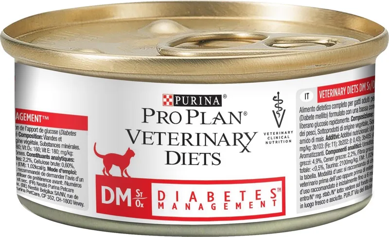 Feline DM Diabetes Management Kattenvoer 24 x 195 gram natvoer by Purina Pro Plan – product photo