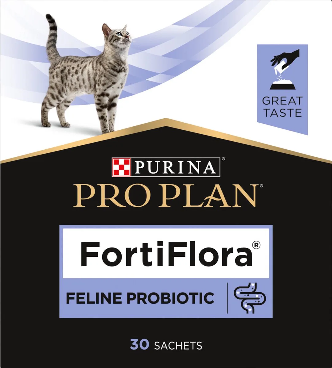 Feline Fortiflora - Voedingssupplement - 30x1g Kat van Purina Pro Plan – productfoto