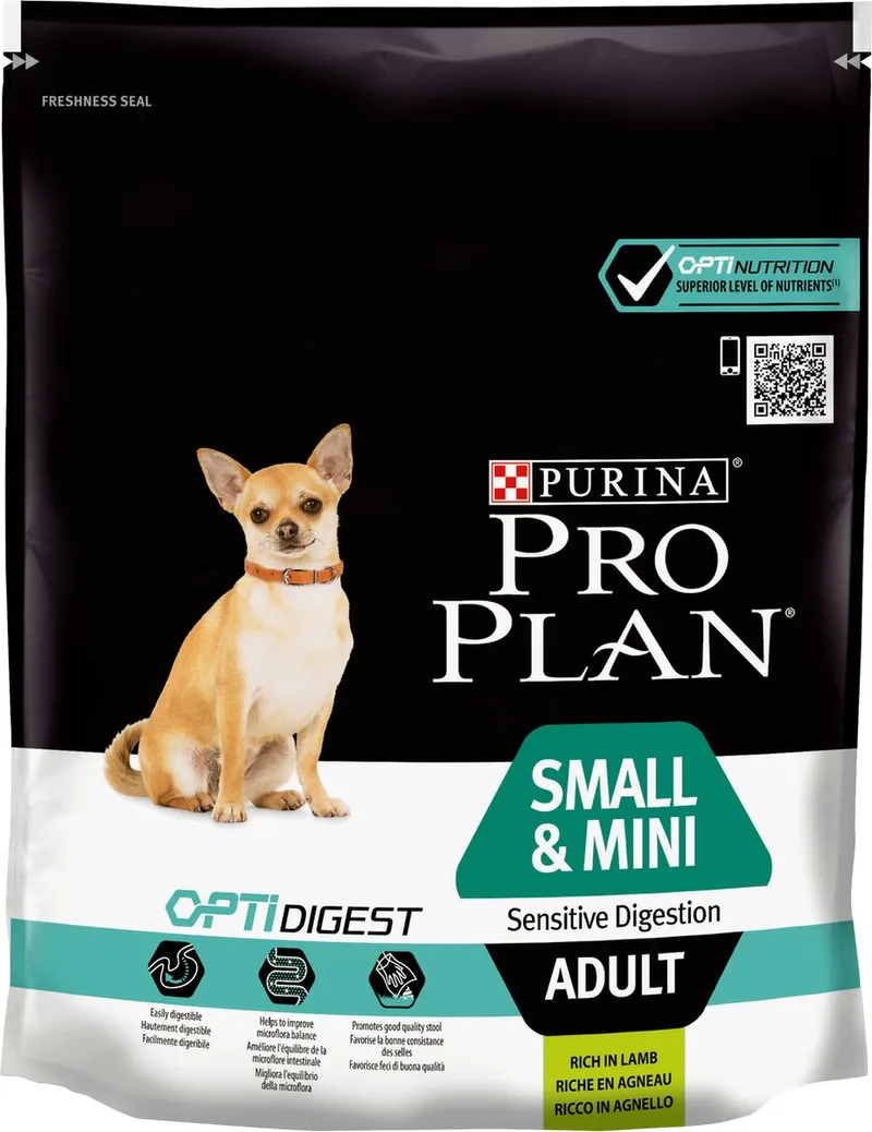 Hondenvoer - rijk aan lam - OPTIDIGEST - Gevoelige spijsvertering - Voor kleine volwassen honden - 3 kg de Purina Pro Plan – photo produit