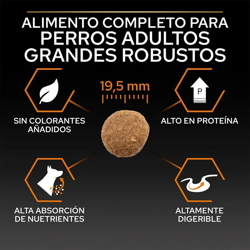 Large Robust Adult - Hondenvoer - Kip - 14 kg de Purina Pro Plan – photo produit 6 sur 6