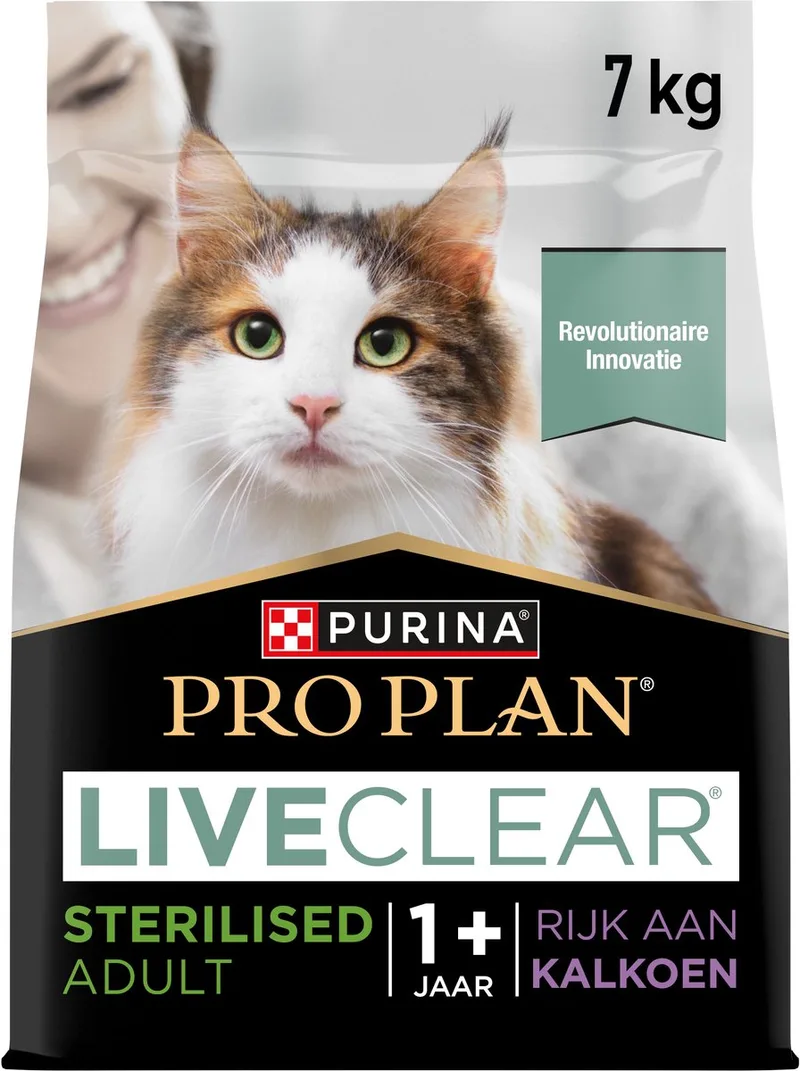 LiveClear Sterilised Adult - Kattenvoer Droogvoer - Kalkoen - 7kg by Purina Pro Plan – product photo