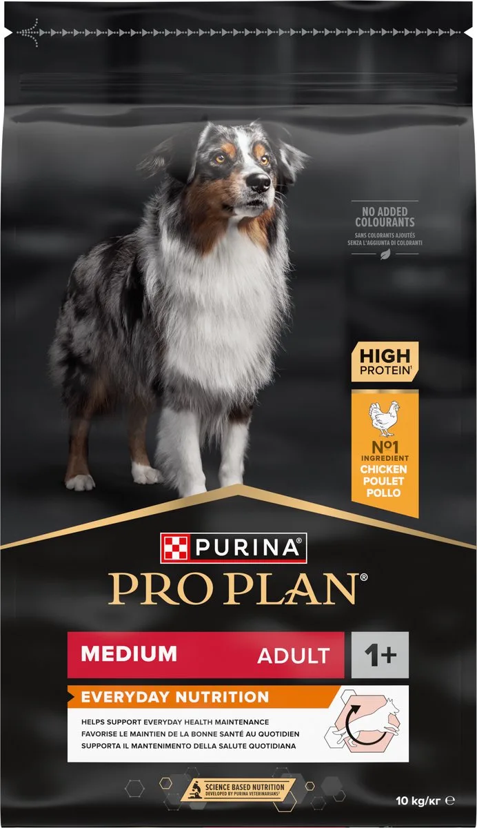 Medium Adult Everday Nutrition - Hondenvoer Droogvoer - Kip - 10 kg de Purina Pro Plan – photo produit