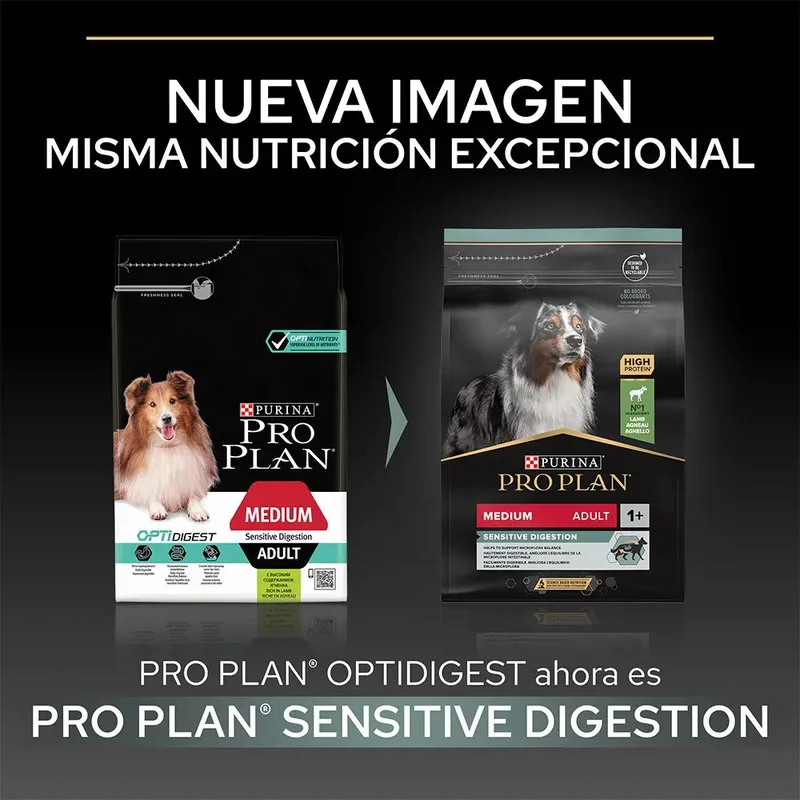 Medium Adult Sensitive Digestion - Honden Droogvoer -Lam - 3 kg de Purina Pro Plan – photo produit 2 sur 6