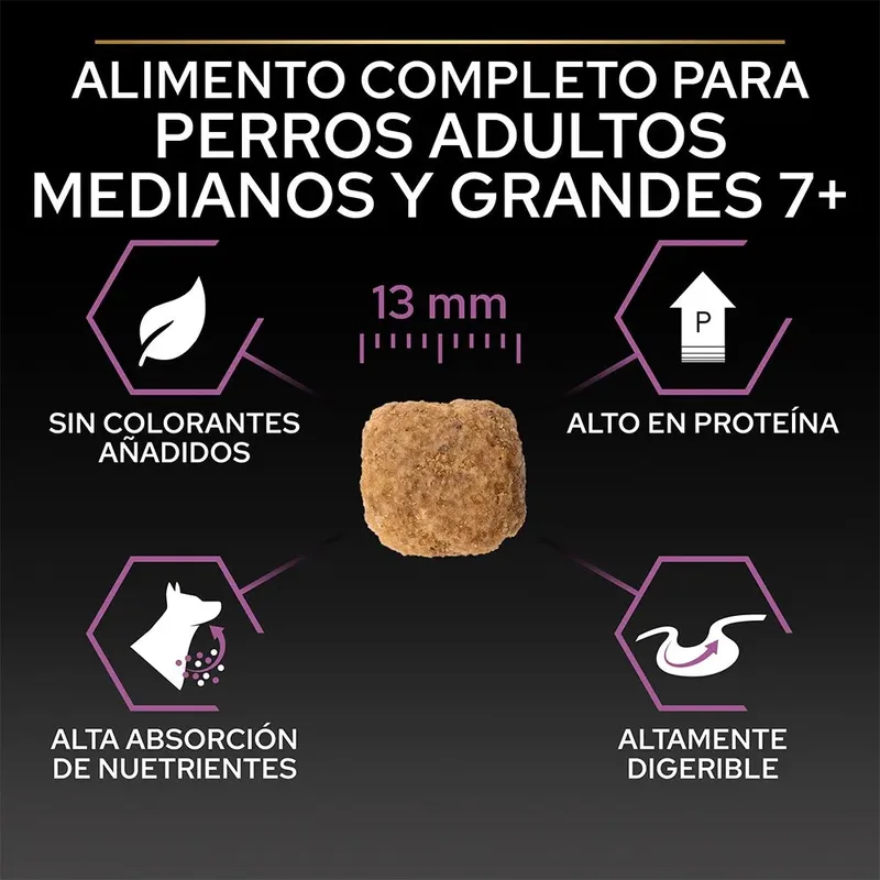 Medium & Large Adult 7+ (Senior) Age Defence - Honden Droogvoer - Kip - 3 kg by Purina Pro Plan – product photo 6 of 6