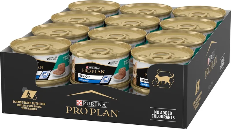Senior Kat 7+ - Kattenvoer Natvoer - Tonijn - 24 x 85 g von Purina Pro Plan – Produktfoto