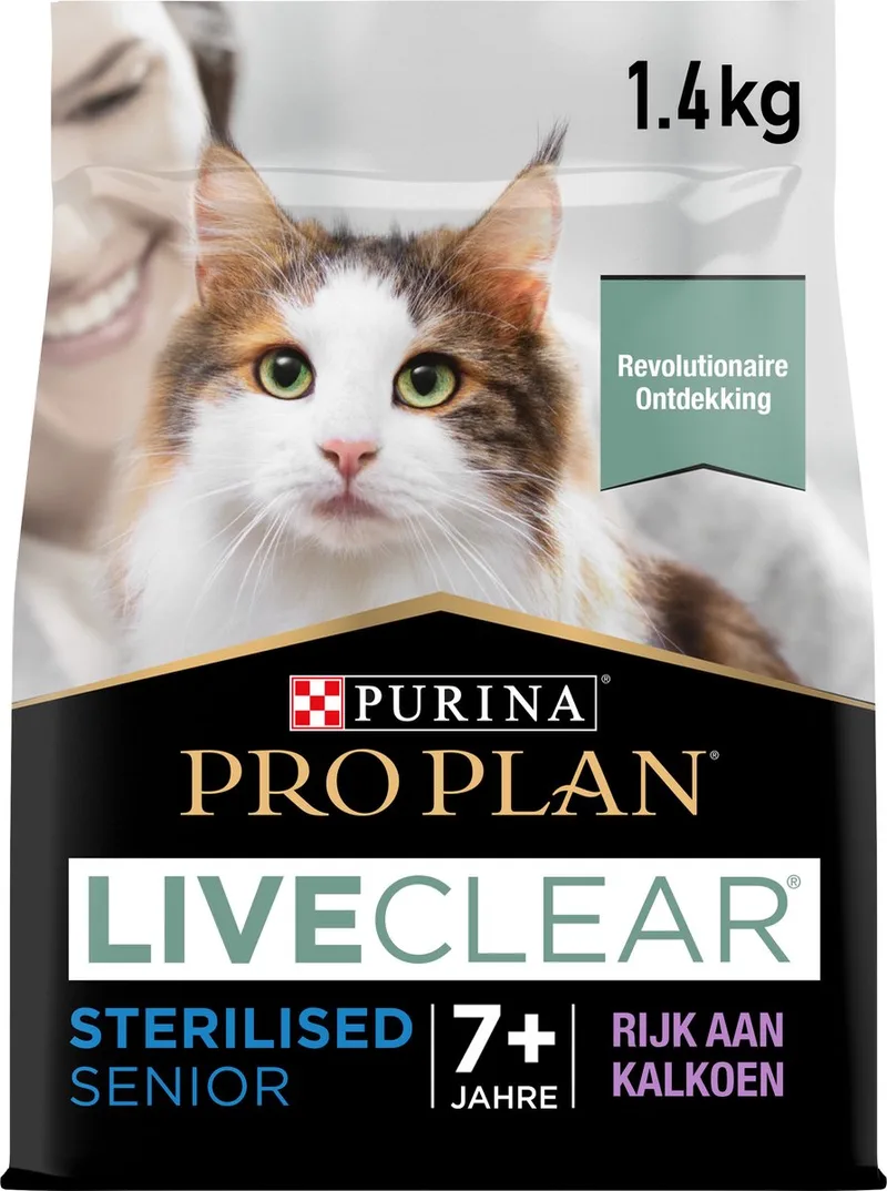 Senior LiveClear - Kattenvoer Droogvoer - Kalkoen - 1.4 kg von Purina Pro Plan – Produktfoto