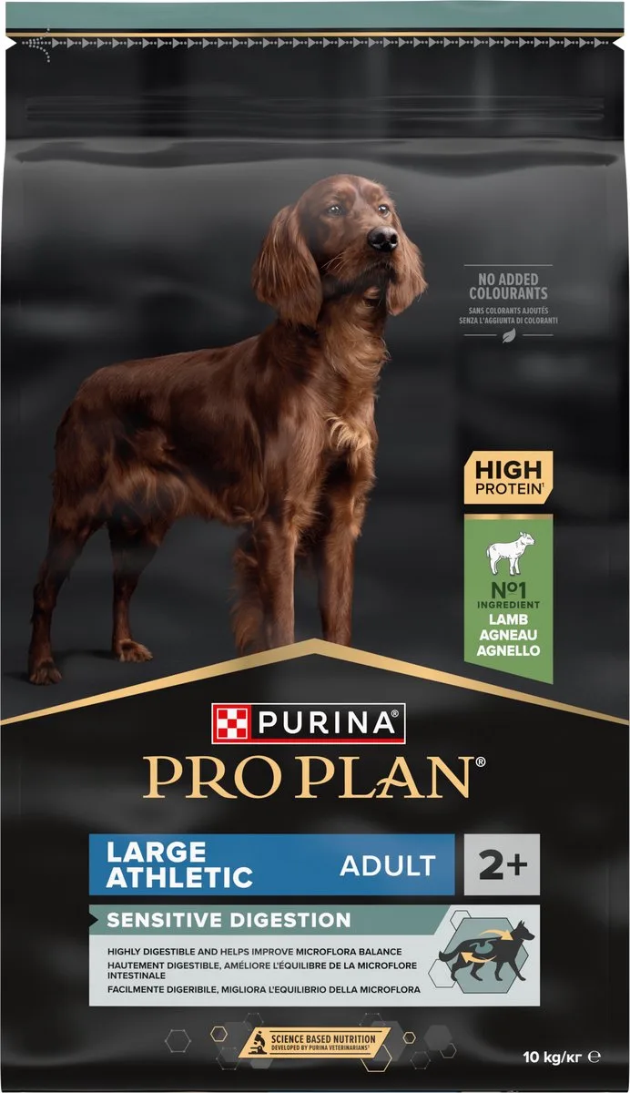 Sensitive Digestion Large Athletic Adult - Hondenvoer Droogvoer - Lam - 10 kg by Purina Pro Plan – product photo