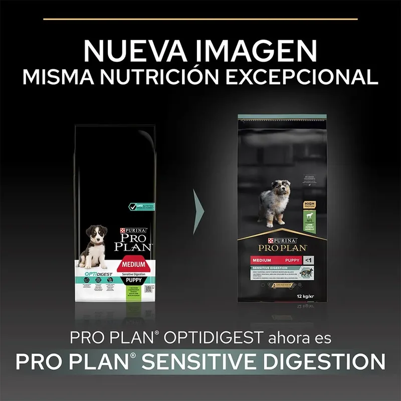 Sensitive Digestion Medium Puppy - Hondenvoer - Lam - 12 kg by Purina Pro Plan – product photo 2 of 6