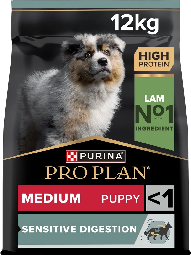 Sensitive Digestion Medium Puppy - Hondenvoer - Lam - 12 kg by Purina Pro Plan – product photo 1 of 6