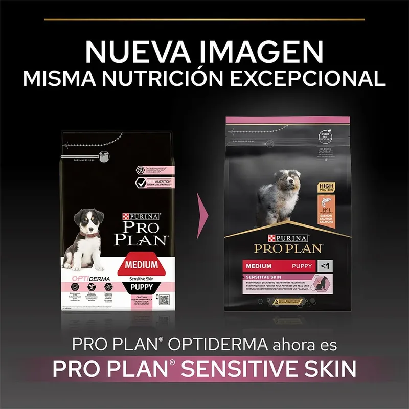 Sensitive Skin Medium Puppy - Hondenvoer - Zalm - 12 kg de Purina Pro Plan – photo produit 2 sur 6