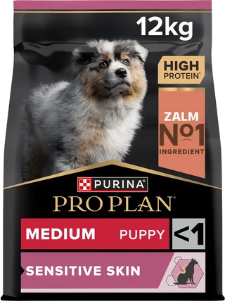 Sensitive Skin Medium Puppy - Hondenvoer - Zalm - 12 kg de Purina Pro Plan – photo produit 1 sur 6