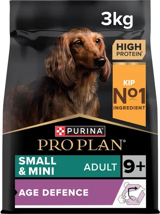 Small & Mini Adult 9+ (Senior) Age Defence - Honden Droogvoer - Kip - 3 kg by Purina Pro Plan – product photo 1 of 6