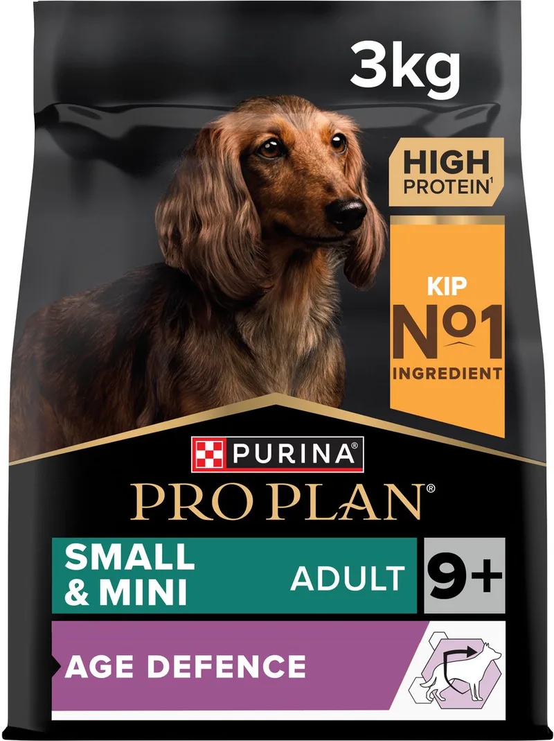 Small & Mini Adult 9+ (Senior) Age Defence - Honden Droogvoer - Kip - 3 kg by Purina Pro Plan – product photo 1 of 6