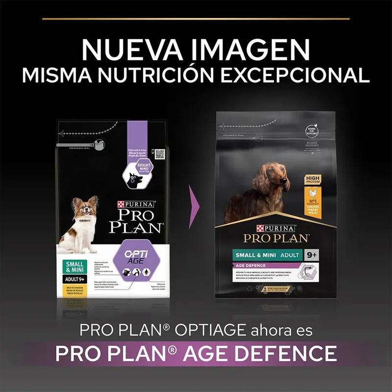 Small & Mini Adult 9+ (Senior) Age Defence - Honden Droogvoer - Kip - 3 kg by Purina Pro Plan – product photo 2 of 6