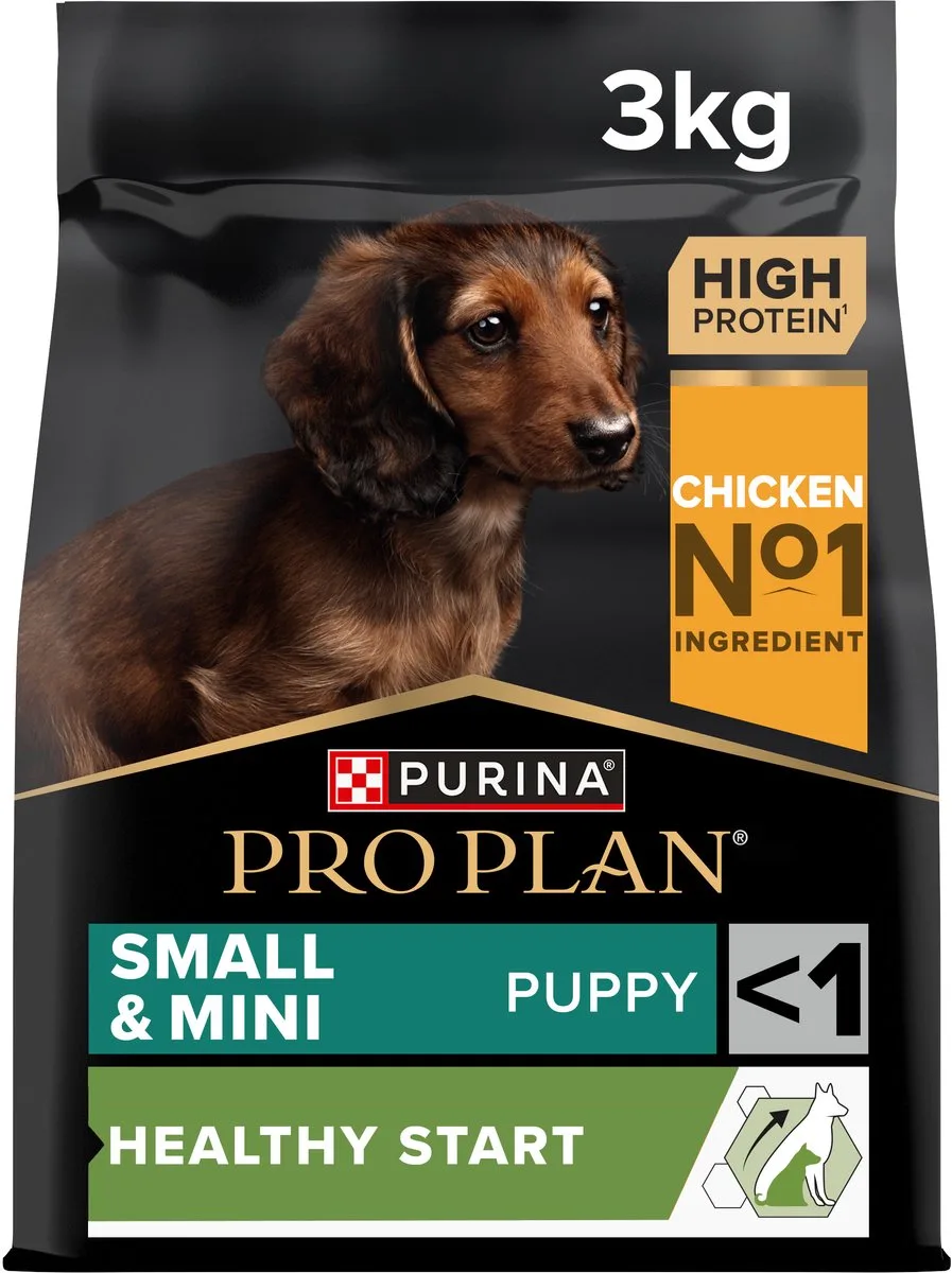 SMALL/MINI PUPPY Kip 3kg van Purina Pro Plan – productfoto