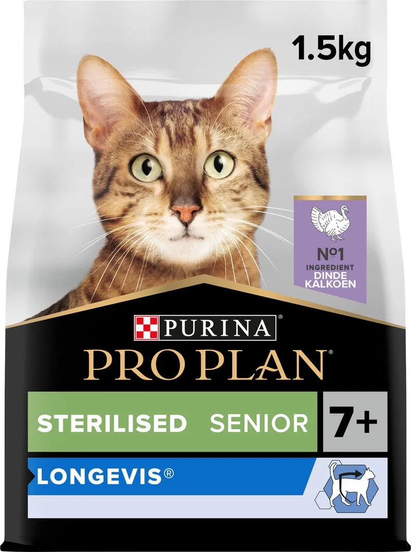 Sterilised Senior - Kattenvoer Droogvoer - Kalkoen - 1.5 kg von Purina Pro Plan – Produktfoto