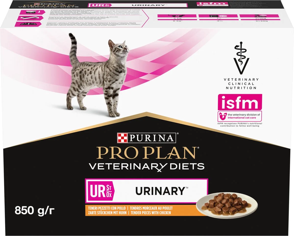 VD UR Urinary Kat Pouch Kip - 20 x 85 g van Purina Pro Plan – productfoto