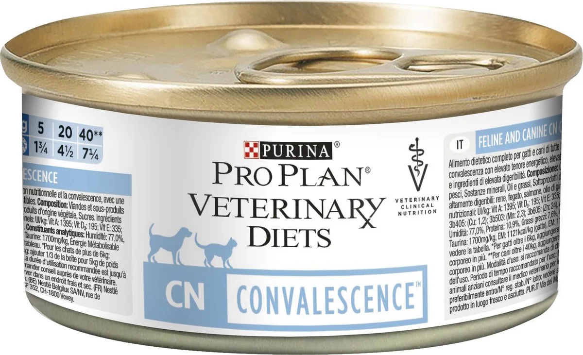 Voordeel (op=op) Purina Pro Plan Veterinary Diets CN Convalescence Cat and Dog Voeding 17 x 195 gram von Purina Pro Plan – Produktfoto