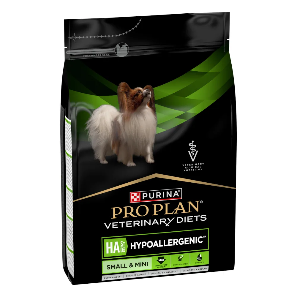 Voordeelpakket: 2x3,8kg PURINA PRO PLAN Veterinary Diets Hypoallergenic Small & Mini Hondenvoer droog från Purina Pro Plan – produktbild