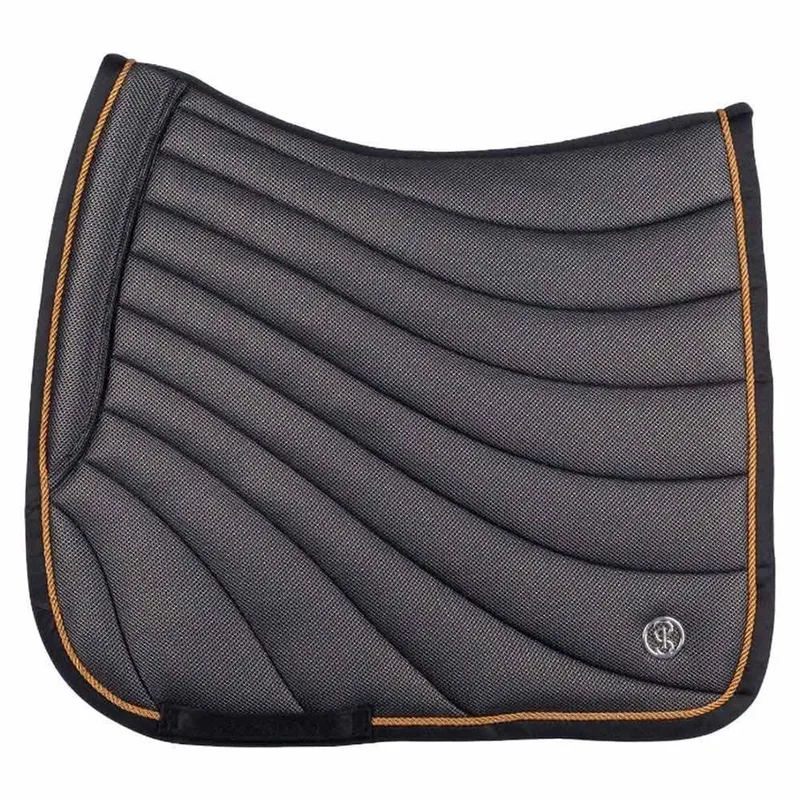 Airflow Mesh Dressuur Zadeldekje Grijs Full by PS of Sweden in Black – product photo